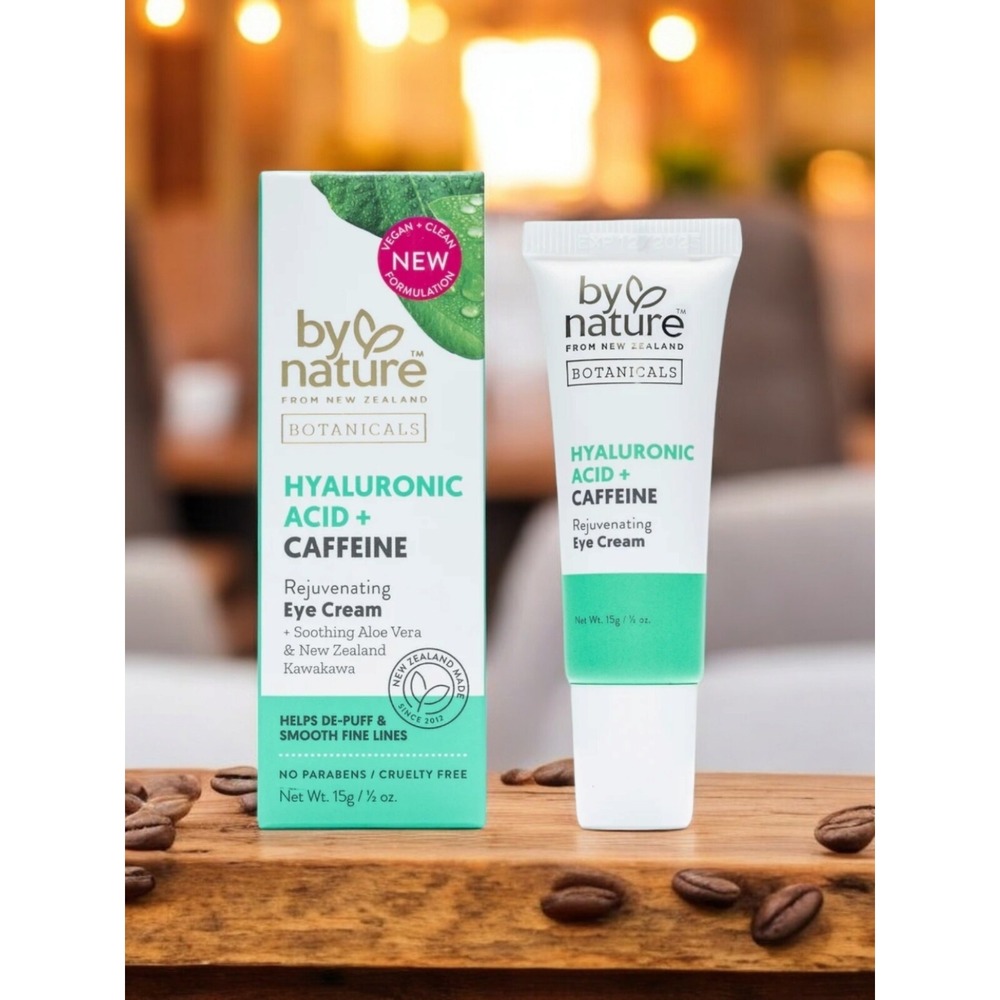 By Nature Botanicals Hyaluronic Acid & Caffeine Under Eye Cream - Firming & R...